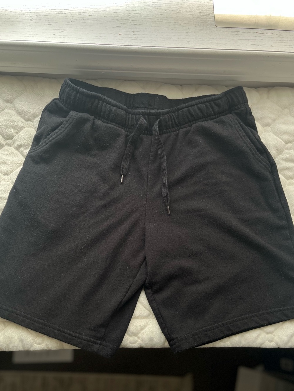 Cat & Jack Black Athletic Drawstring Shorts target lounge fleece boys girls yout